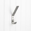 Elements By Hardware Resources 5-9/16" Stainless Steel Modern Double Prong Wall Mounted Hook YD35-556SS